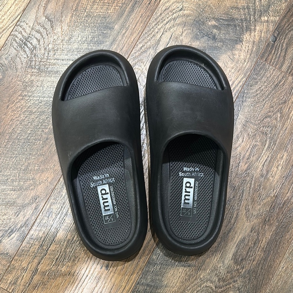 Black Slide Sandals